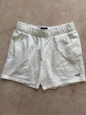 Hollister White Terry Fleece Men’s Shorts